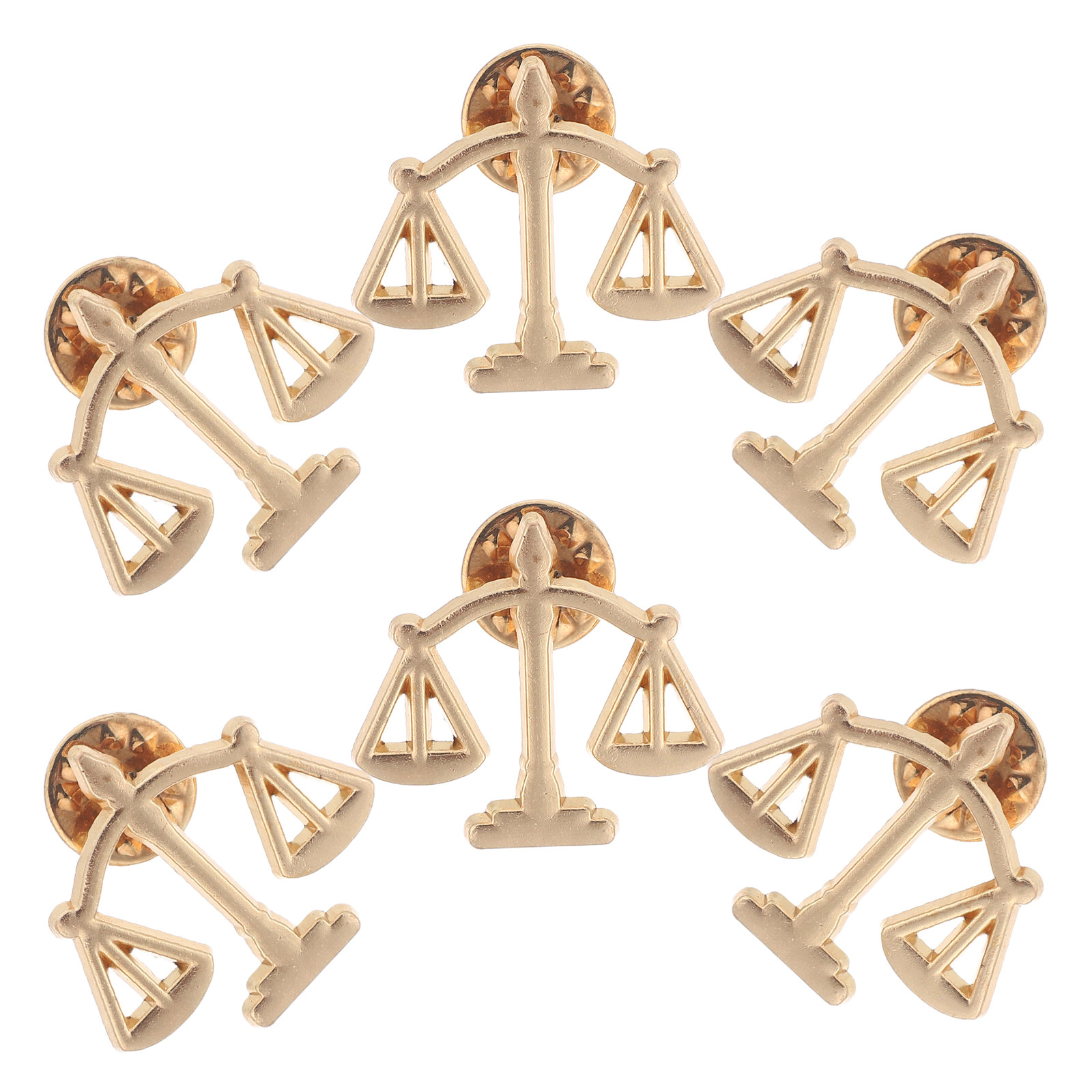 6Pcs Metal Libra Scale Brooch  - đánh giá và giá Scale - Men Formals & Ethnic Wear
