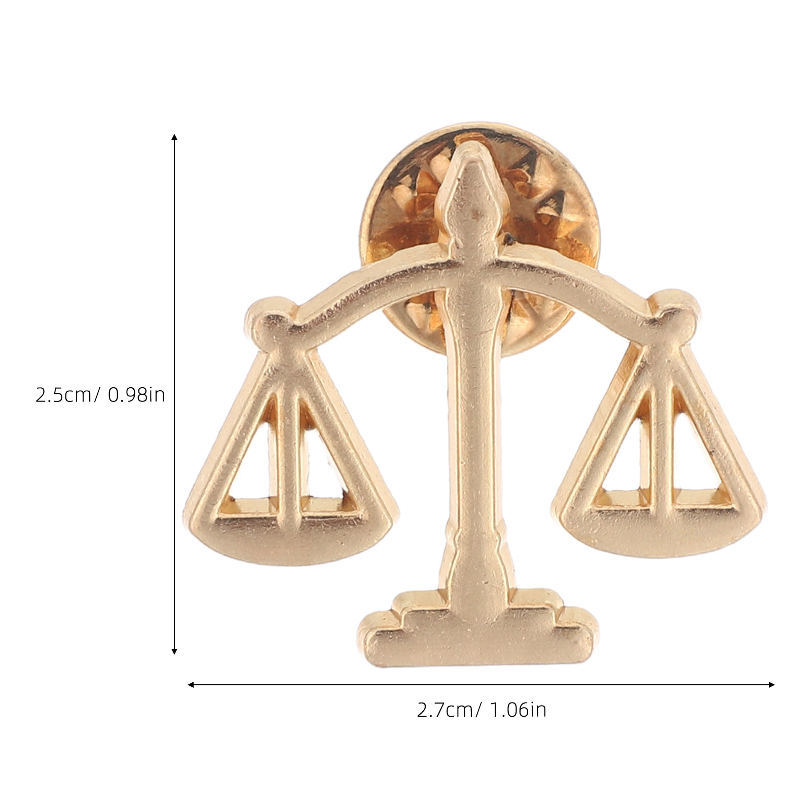 6Pcs Metal Libra Scale Brooch  - đánh giá và giá Scale - Men Formals & Ethnic Wear