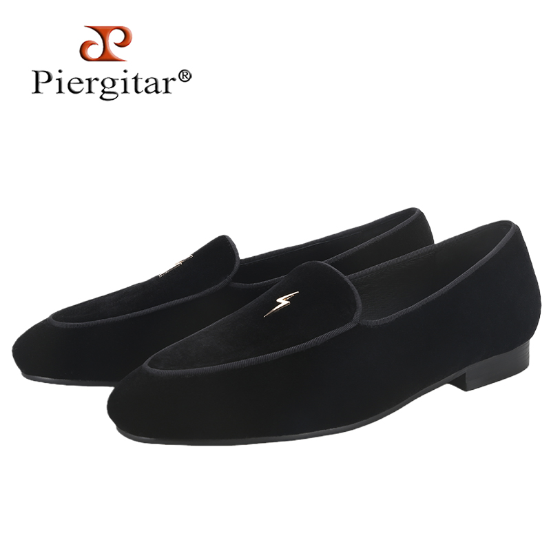 Piergitar Black Color Velvet M - đánh giá và giá Men'S Formal Wear Slippers