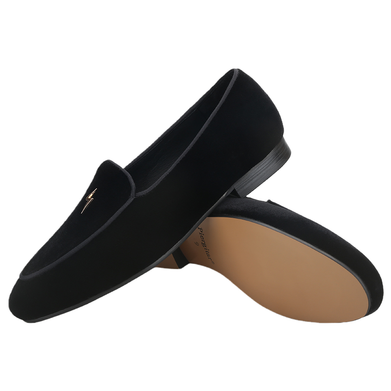 Piergitar Black Color Velvet M - đánh giá và giá Men'S Formal Wear Slippers