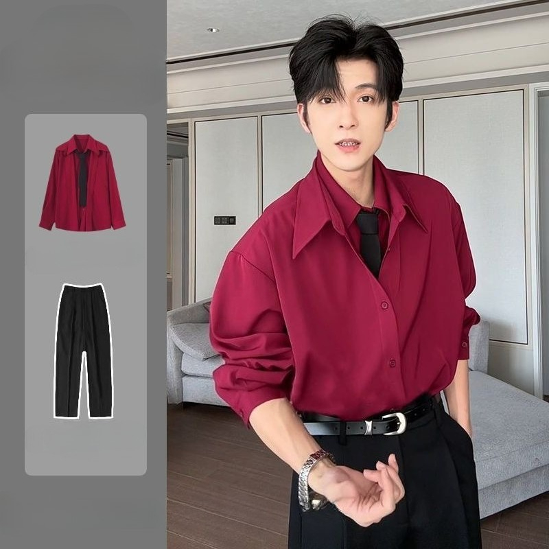 Men's Patchwork Long Sleeve Sh - đánh giá và giá Men Formal Office Wear Shirts
