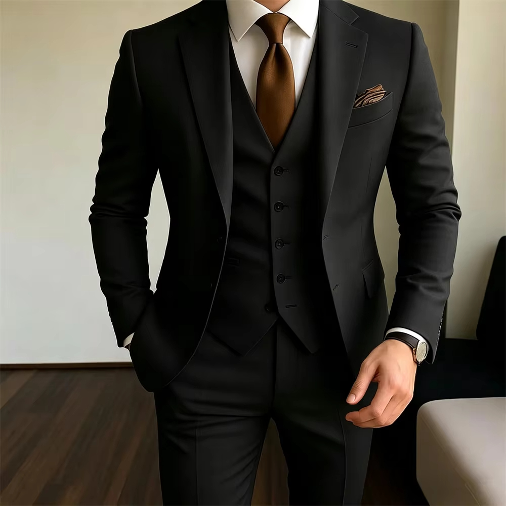Khaki Men's Suits 3 Pieces Jac - đánh giá và giá Men Formal Party Wear Outfit