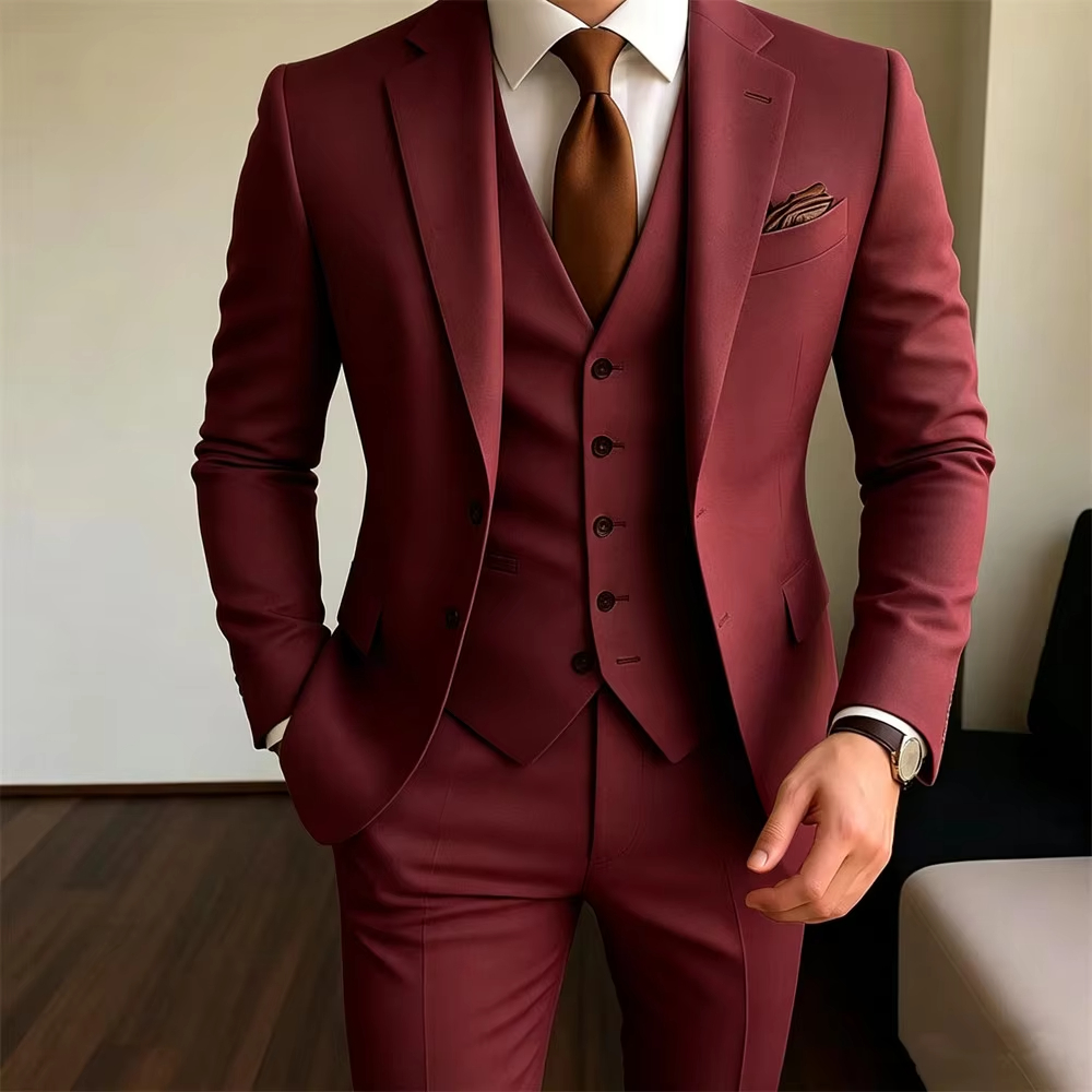 Khaki Men's Suits 3 Pieces Jac - đánh giá và giá Men Formal Party Wear Outfit