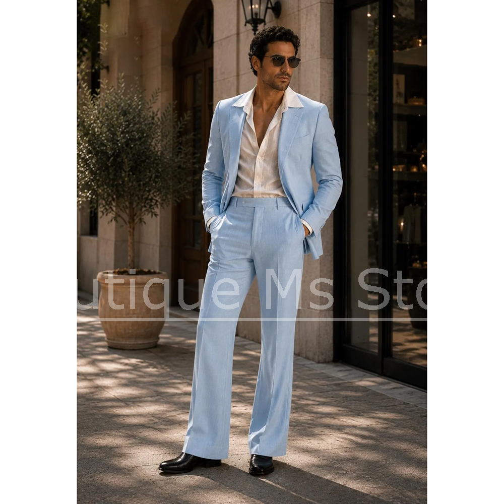 Two Piece Men Suit Peak Lapel  - đánh giá và giá Men Formal Party Wear Outfit