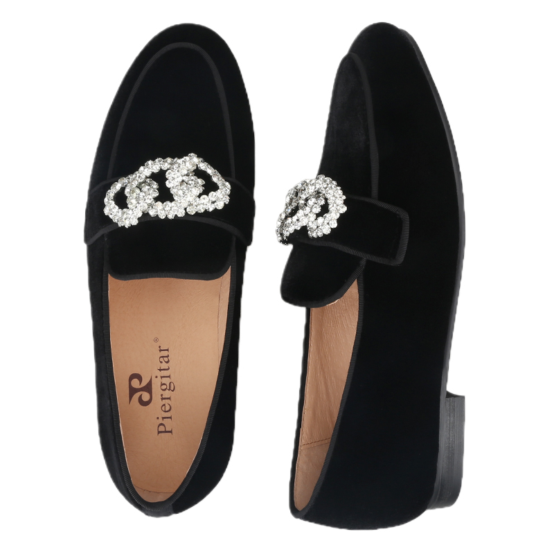 Piergitar 2025 Black Velvet Me - đánh giá và giá Men'S Formal Wear Slippers