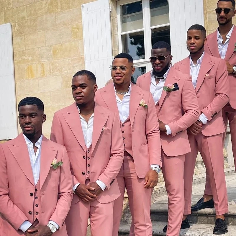 Pink Men Suits Groom Formal We - đánh giá và giá Men Formal Wear Pink