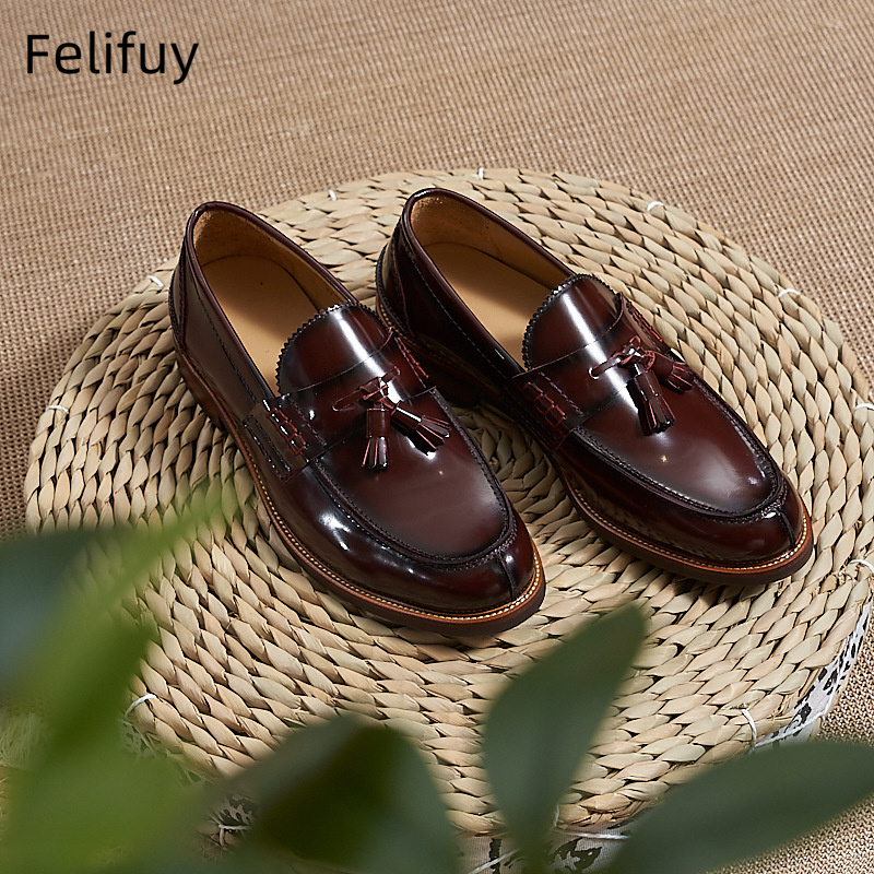 New Brown Men Flat Loafers Cow - đánh giá và giá Men'S Formal Wear For A Wedding