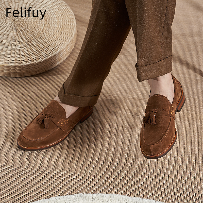 New Brown Men Flat Loafers Cow - đánh giá và giá Men'S Formal Wear For A Wedding