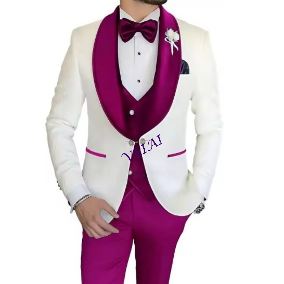 Customized Slim Fit 3 Piece Tu - đánh giá và giá Men Formal Wear Combination