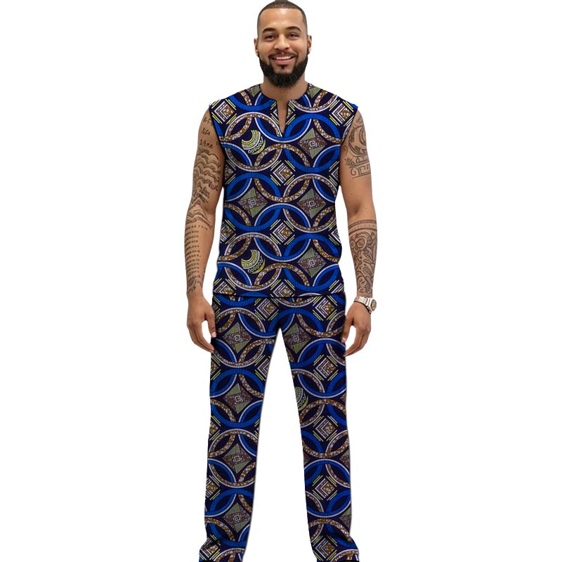 African Print Couture Tank Top - đánh giá và giá Men Formal Party Wear Outfit