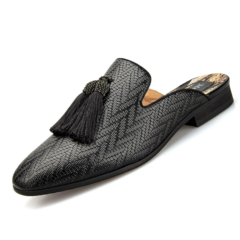 Leather Slippers Breathable Su - đánh giá và giá Men'S Formal Wear Slippers