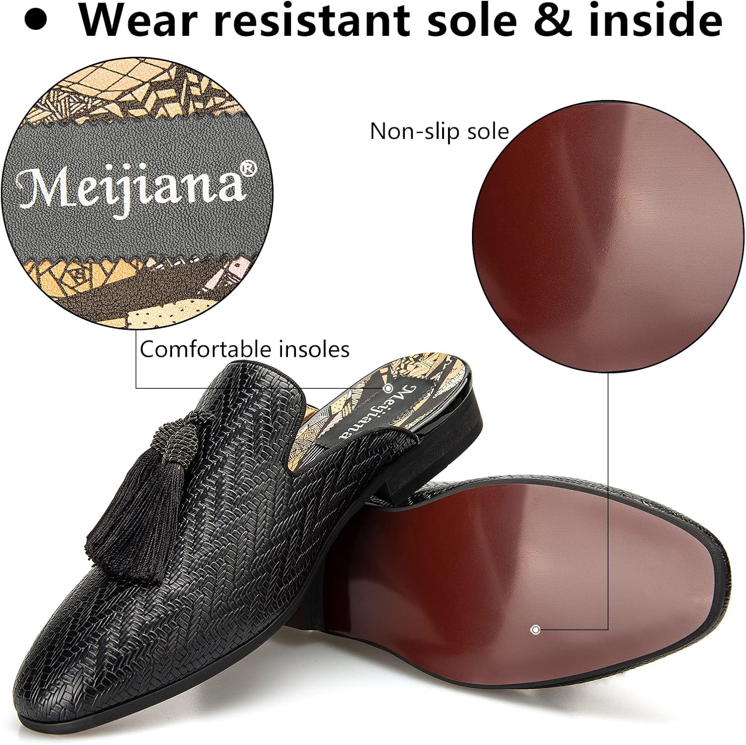Leather Slippers Breathable Su - đánh giá và giá Men'S Formal Wear Slippers