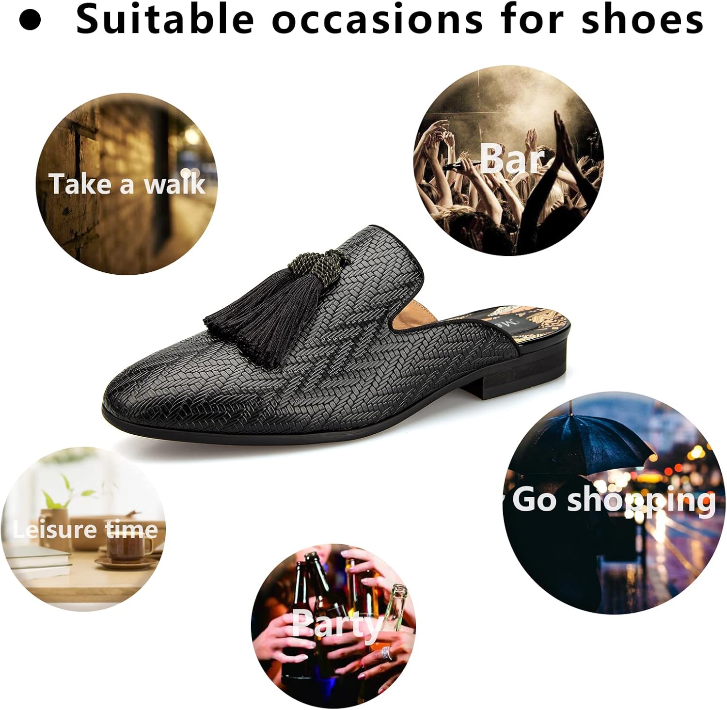 Leather Slippers Breathable Su - đánh giá và giá Men'S Formal Wear Slippers