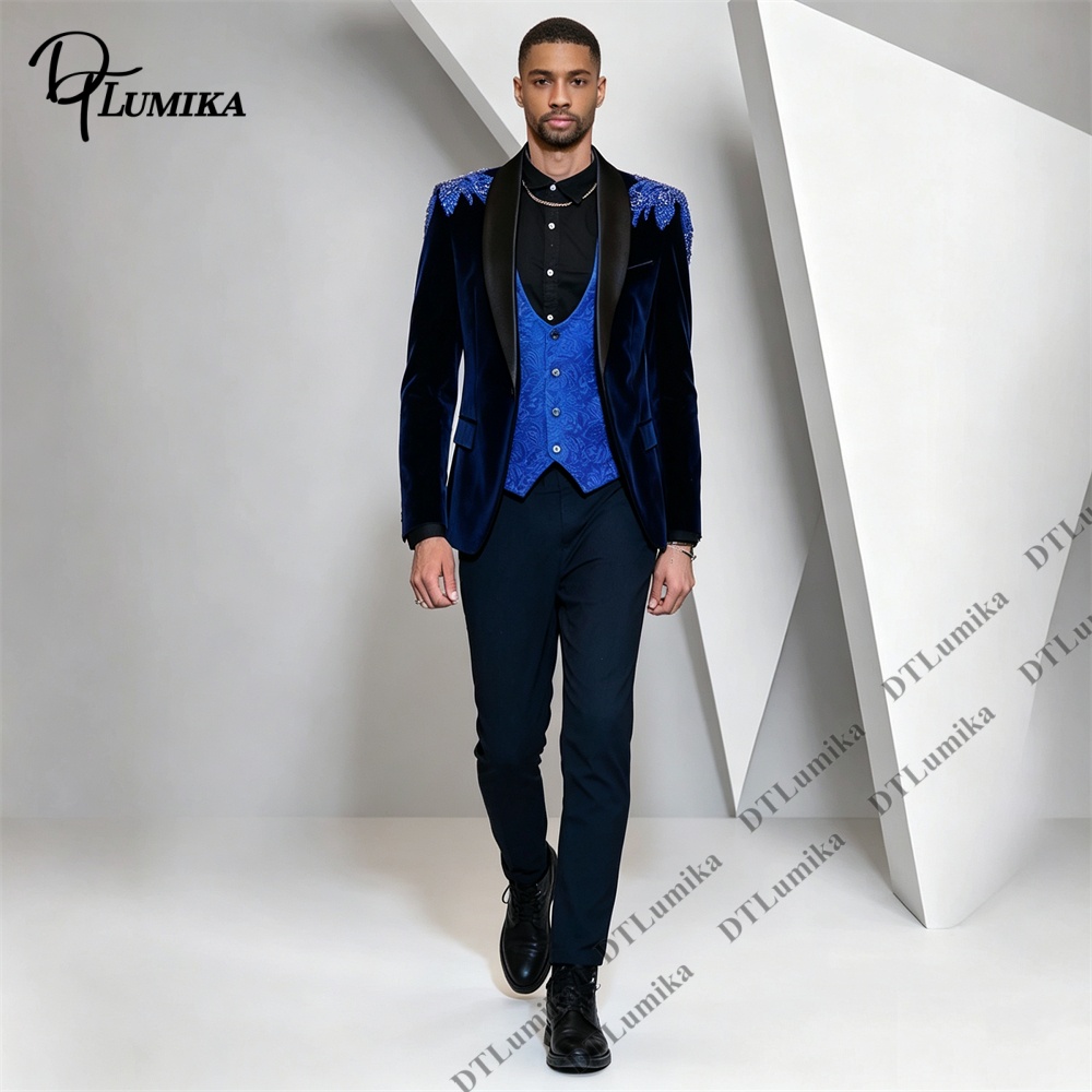 Peagent Men 3 Piece Velvet Sui - đánh giá và giá Men'S Formal Wear For Office