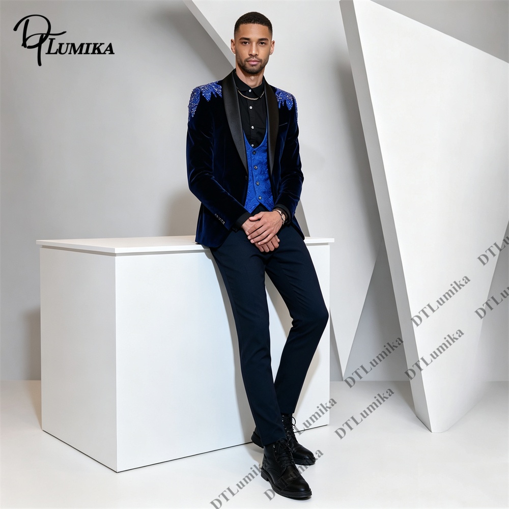 Peagent Men 3 Piece Velvet Sui - đánh giá và giá Men'S Formal Wear For Office