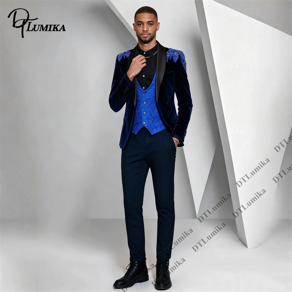 Peagent Men 3 Piece Velvet Sui - đánh giá và giá Men'S Formal Wear For Office